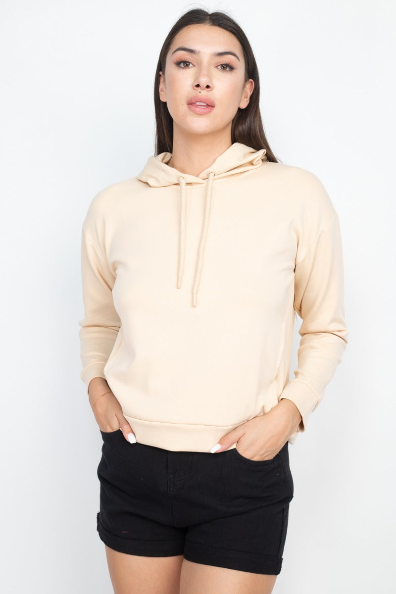 Self-tie Drawstrings Hoodie